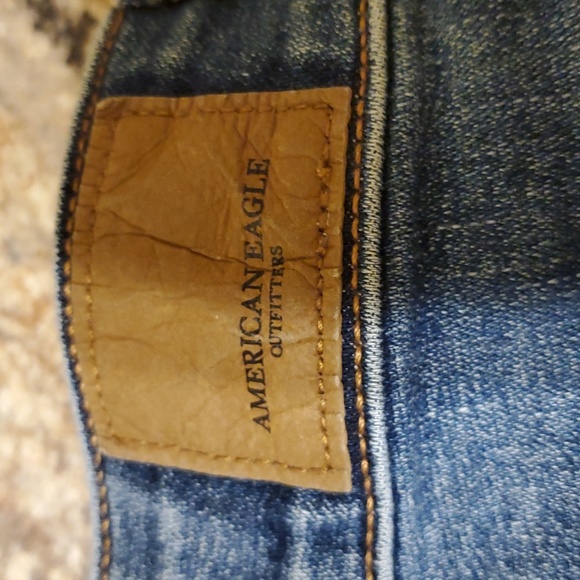 American Eagle Denim Mini Skirt Super Stretch Size 4 EUC - Picture 5 of 5